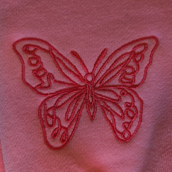 Pink Palm Puff Hoodie "To Live For the Hope of it All" in Pink - Size L - BNWT - Picture 4 of 10